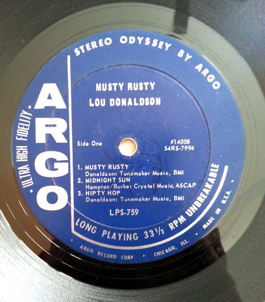 Lou Donaldson : Musty Rusty (LP, Album)