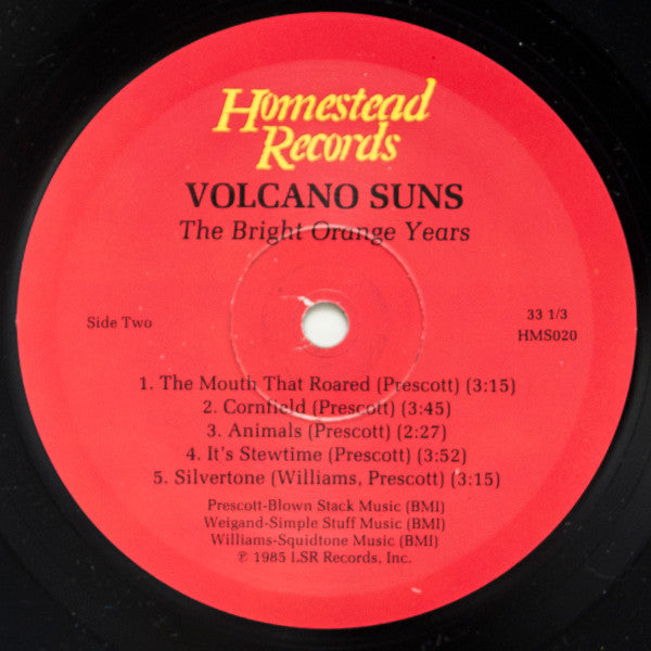 Volcano Suns : The Bright Orange Years (LP, Album, RE, Red)