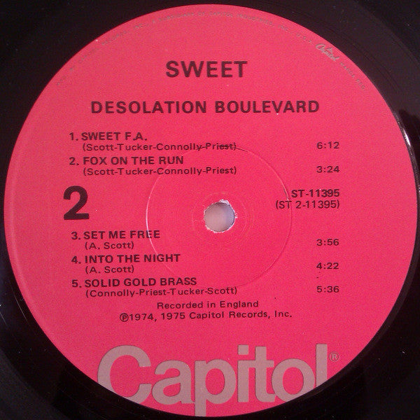 Sweet* : Desolation Boulevard (LP, Album, Jac)