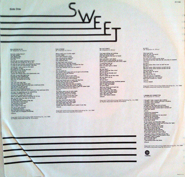 Sweet* : Desolation Boulevard (LP, Album, Jac)