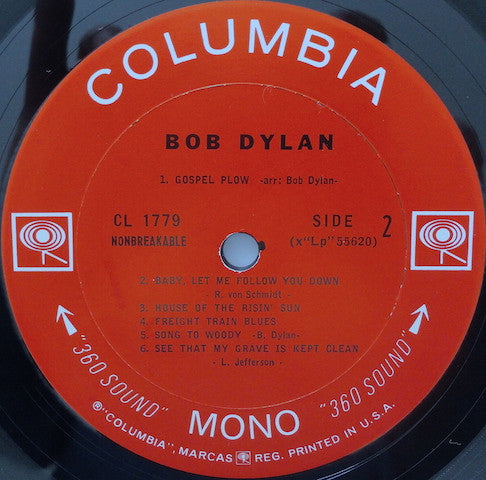 Bob Dylan : Bob Dylan (LP, Album, Mono, RE, San)
