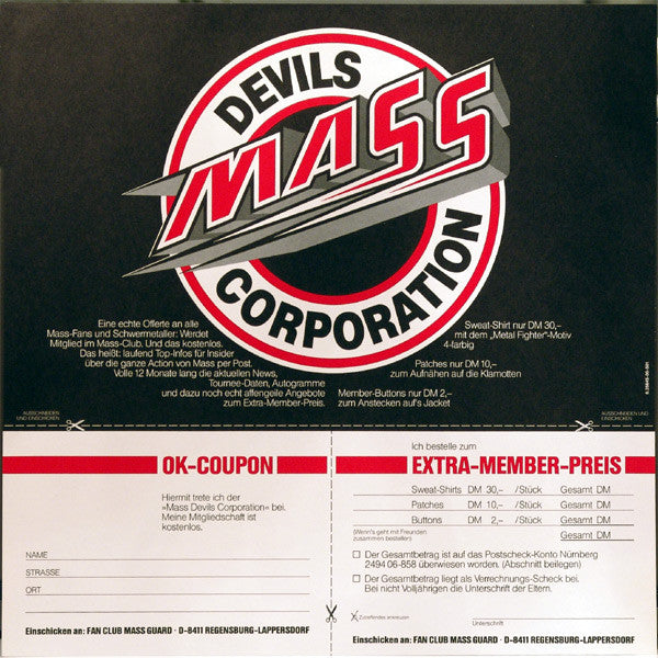 Mass (25) : Metal Fighter (LP, Album, DMM)