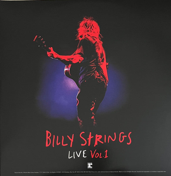 Billy Strings : Live Vol. 1 (2xLP, Album, Ltd, Red)