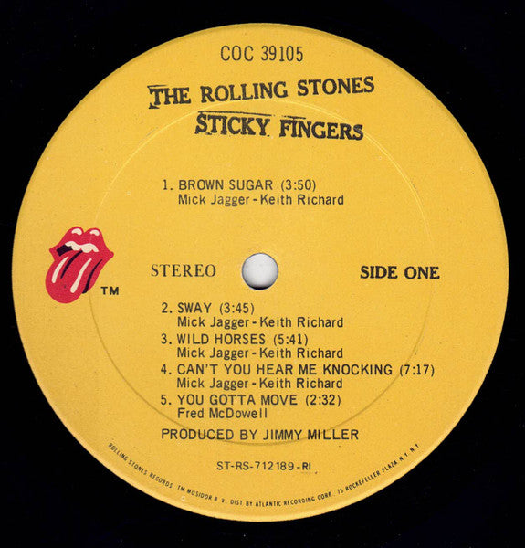 The Rolling Stones : Sticky Fingers (LP, Album, RE, RI )
