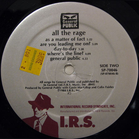 General Public : ...All The Rage (LP, Album)