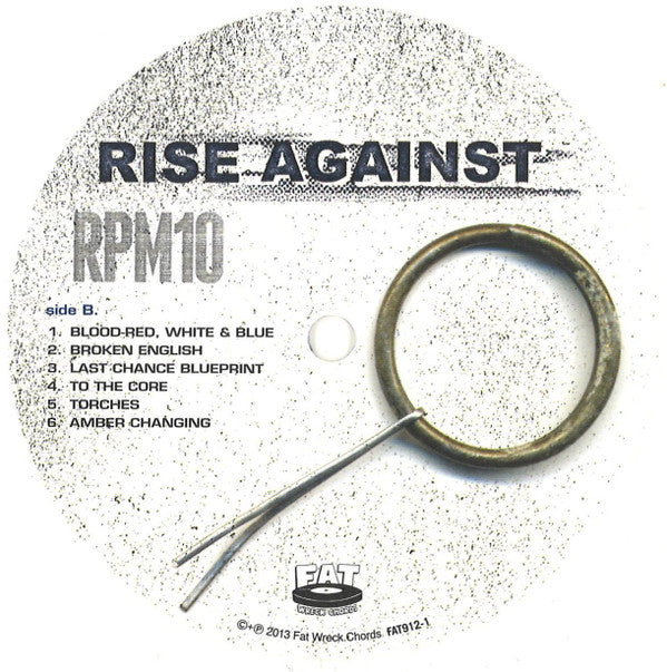 Rise Against : RPM10 (Revolutions Per Minute) (LP, Album, RE, Whi)