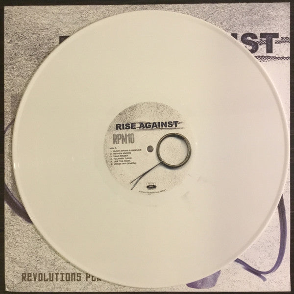 Rise Against : RPM10 (Revolutions Per Minute) (LP, Album, RE, Whi)