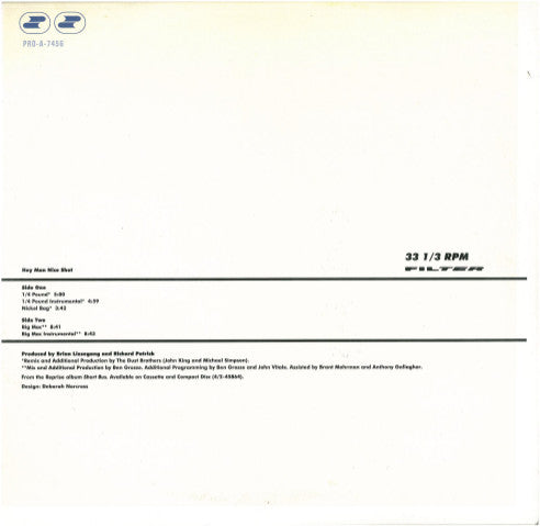Filter (2) : Hey Man Nice Shot (12", Promo)