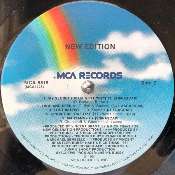 New Edition : New Edition (LP, Album, Pin)