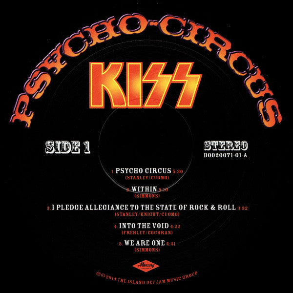 Kiss : Psycho Circus (LP, Album, RE, 180)