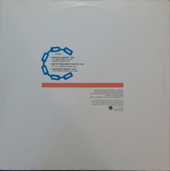 Depeche Mode : Master And Servant (U.S. Black & Blue Version) (12", Maxi, Spe)