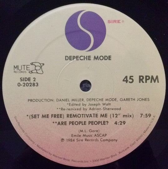 Depeche Mode : Master And Servant (U.S. Black & Blue Version) (12", Maxi, Spe)