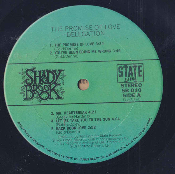 Delegation : The Promise Of Love (LP, Album, San)