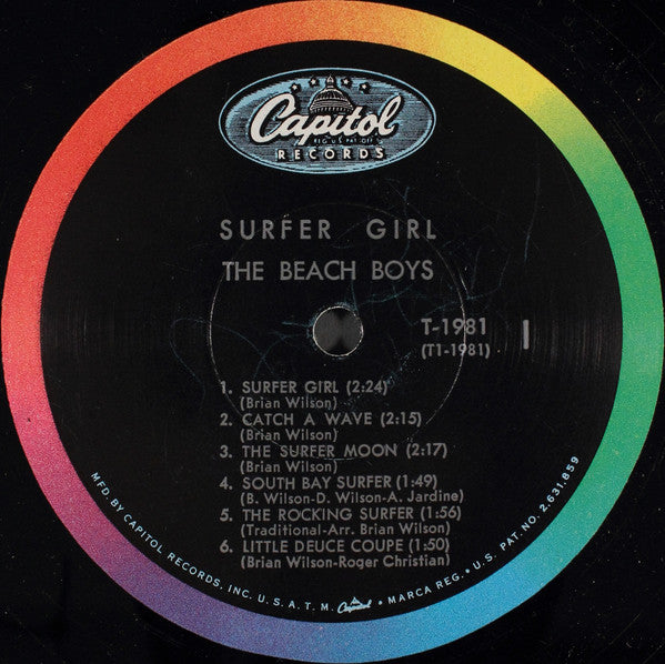 The Beach Boys : Surfer Girl (LP, Album, Mono, Scr)