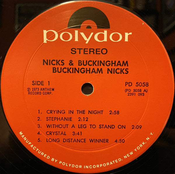 Buckingham Nicks : Buckingham Nicks (LP, Album, RE, Mon)