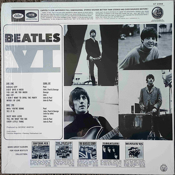 The Beatles : Beatles VI (LP, Album, RE, Rai)