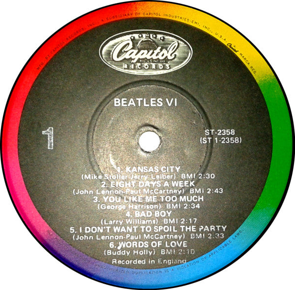 The Beatles : Beatles VI (LP, Album, RE, Rai)