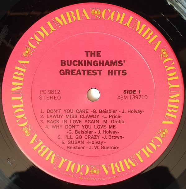 The Buckinghams : Greatest Hits (LP, Comp, RE, Car)