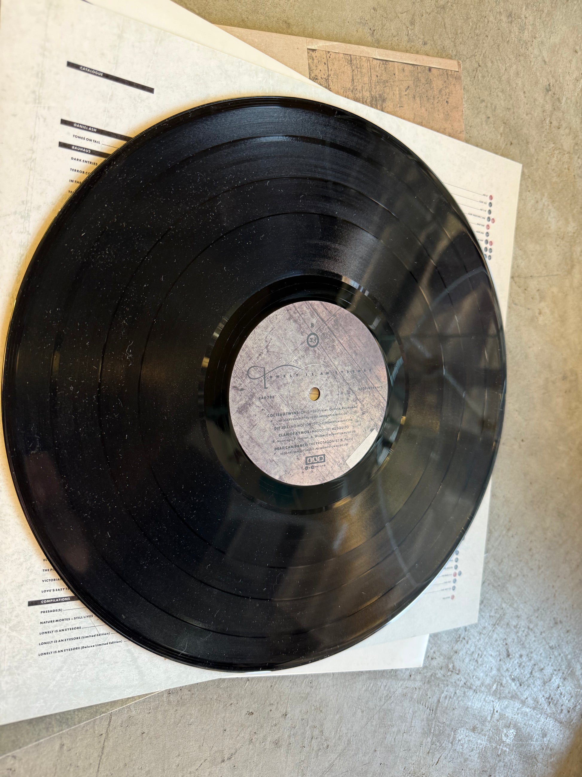 Various Artists • Lonely Is An Eyesore | 4AD 12" Black Vinyl