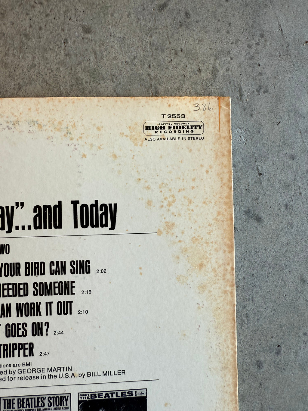 Beatles • Yesterday And Today | Second State Butcher Cover RARE