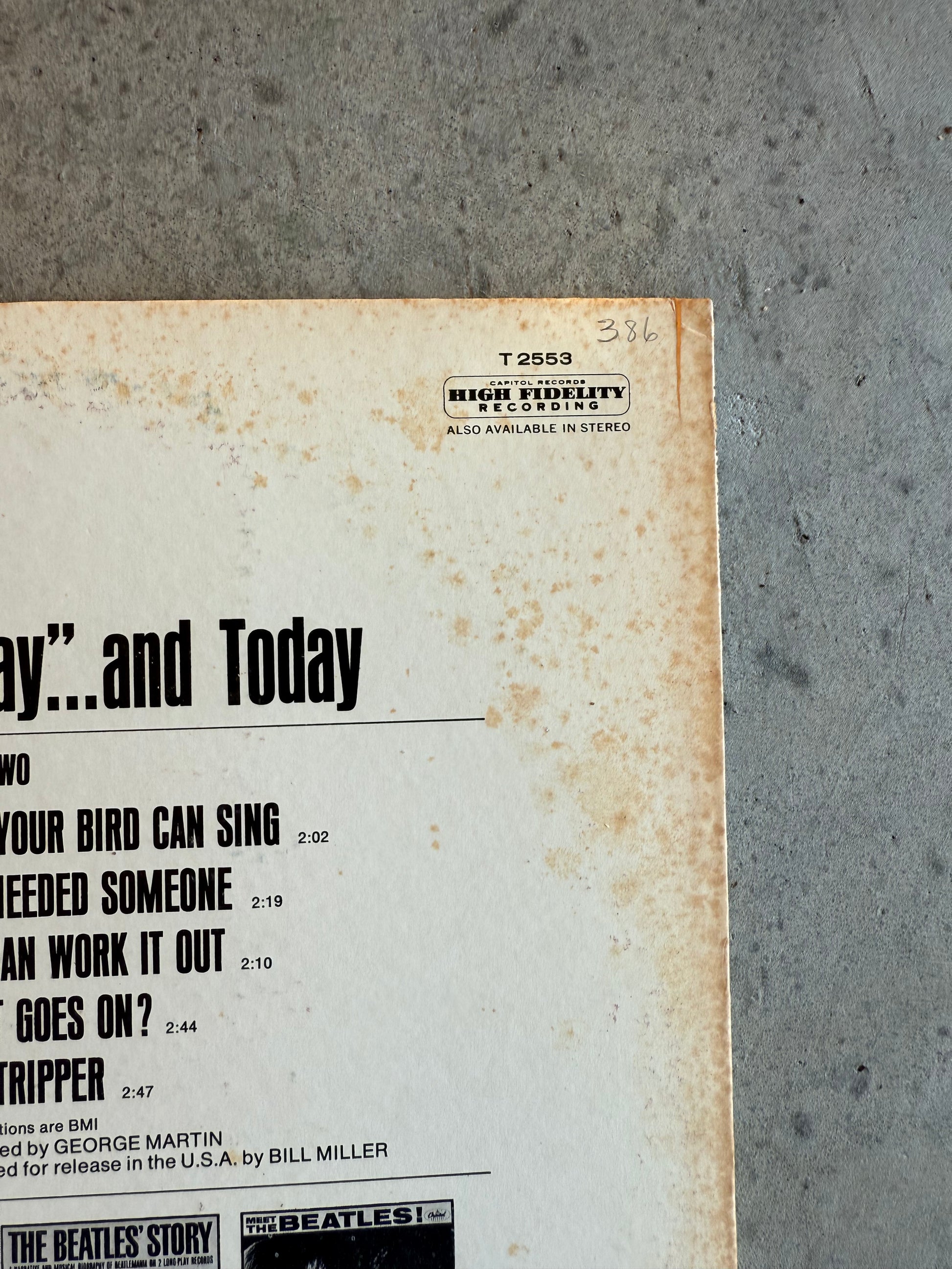 Beatles • Yesterday And Today | Second State Butcher Cover RARE