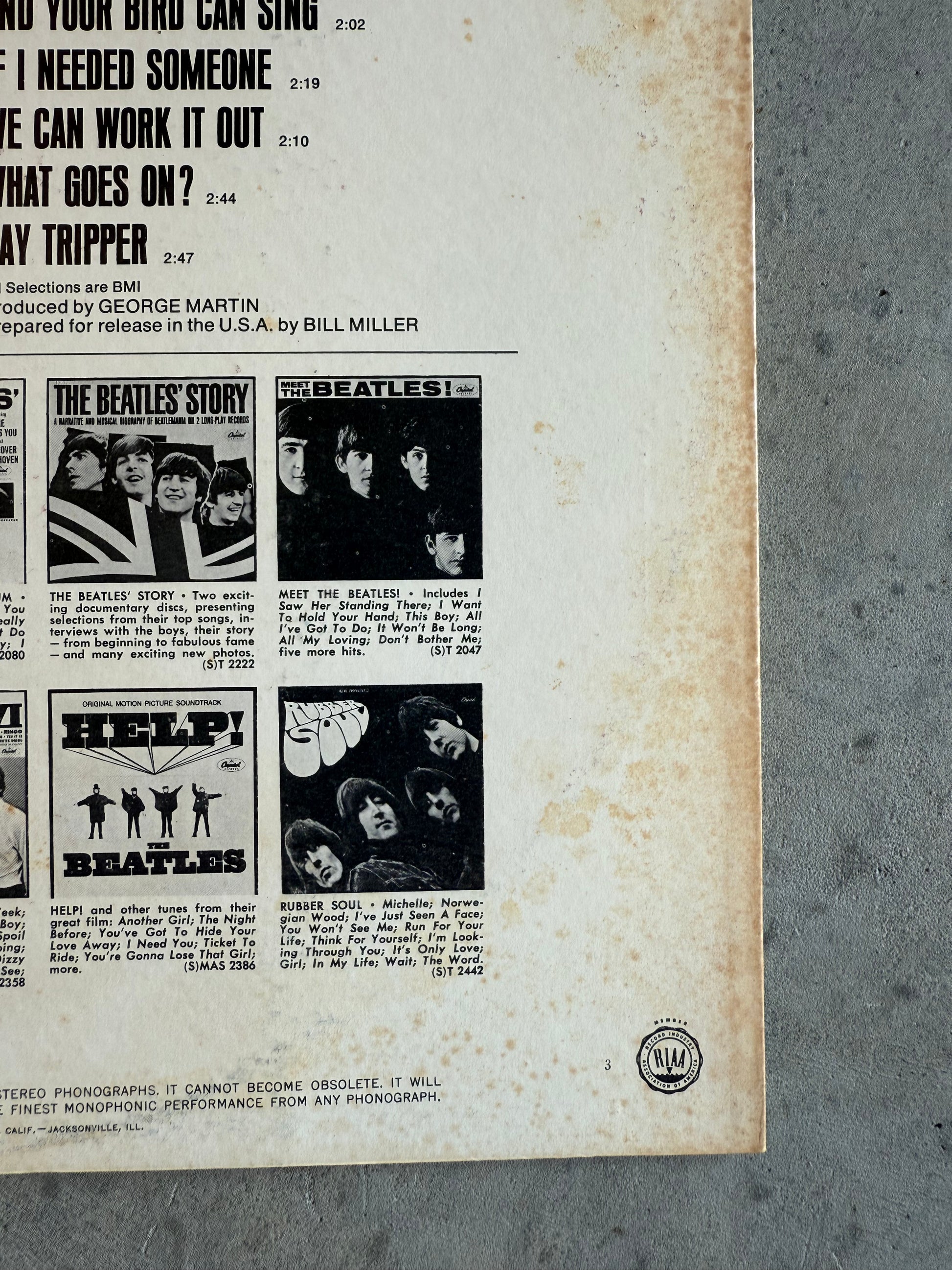 Beatles • Yesterday And Today | Second State Butcher Cover RARE