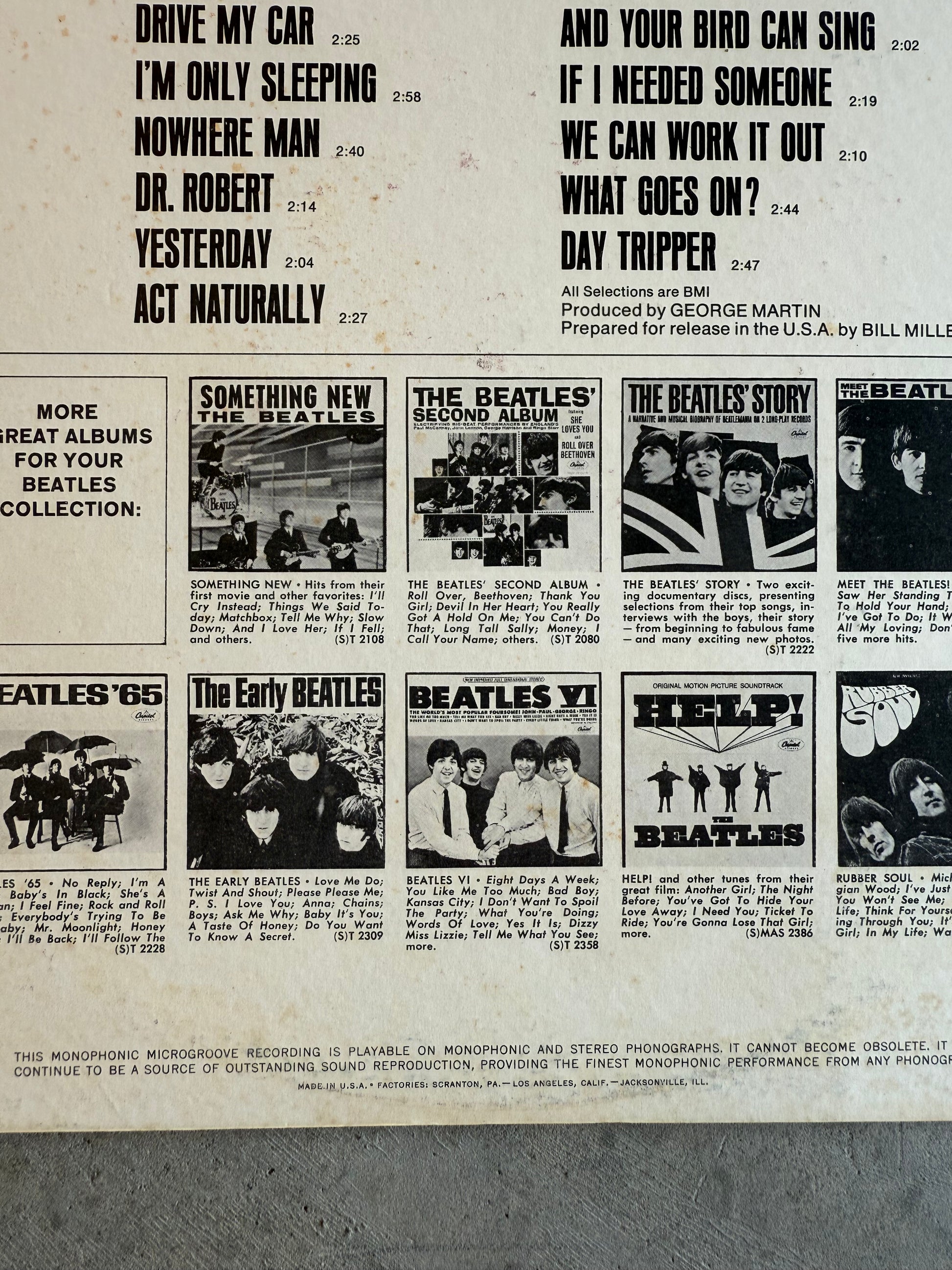 Beatles • Yesterday And Today | Second State Butcher Cover RARE