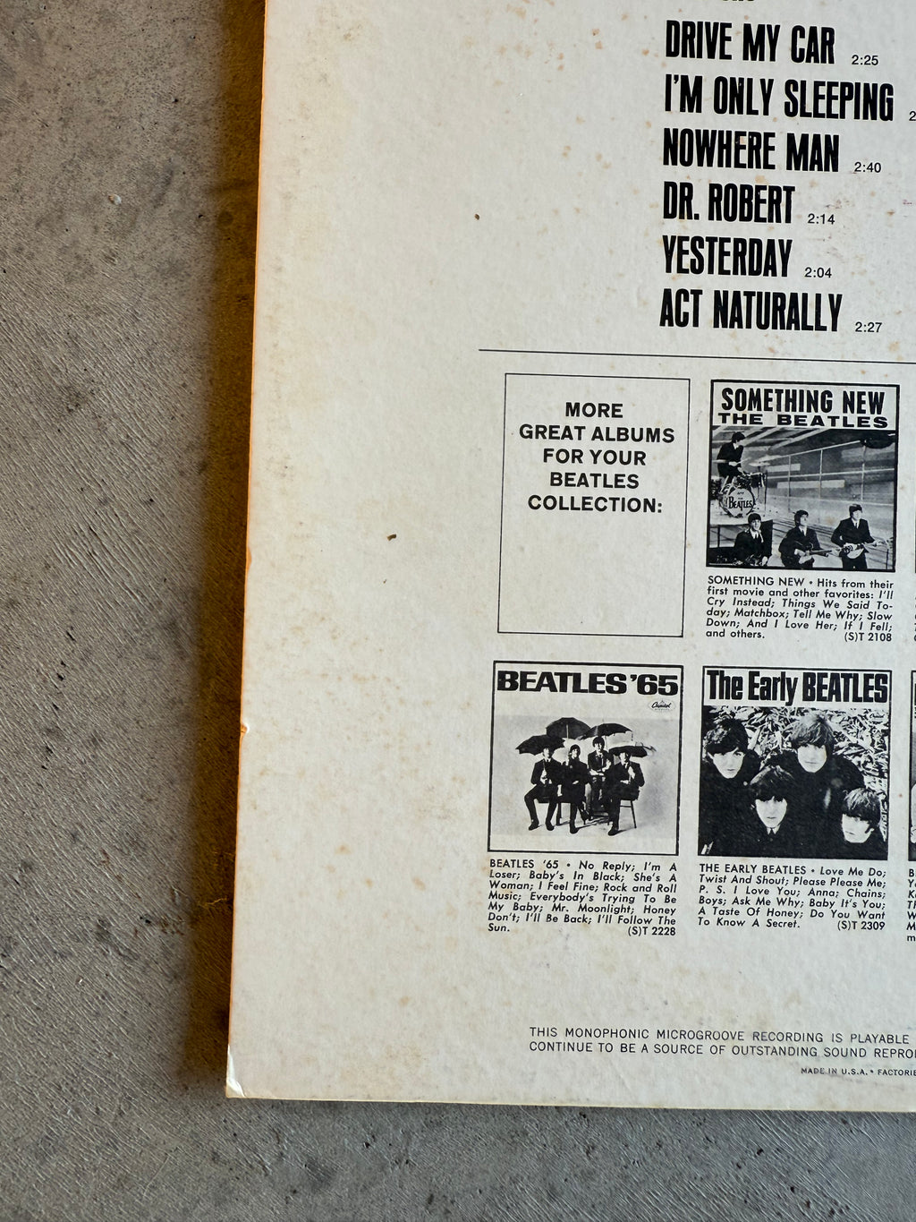 Beatles • Yesterday And Today | Second State Butcher Cover RARE