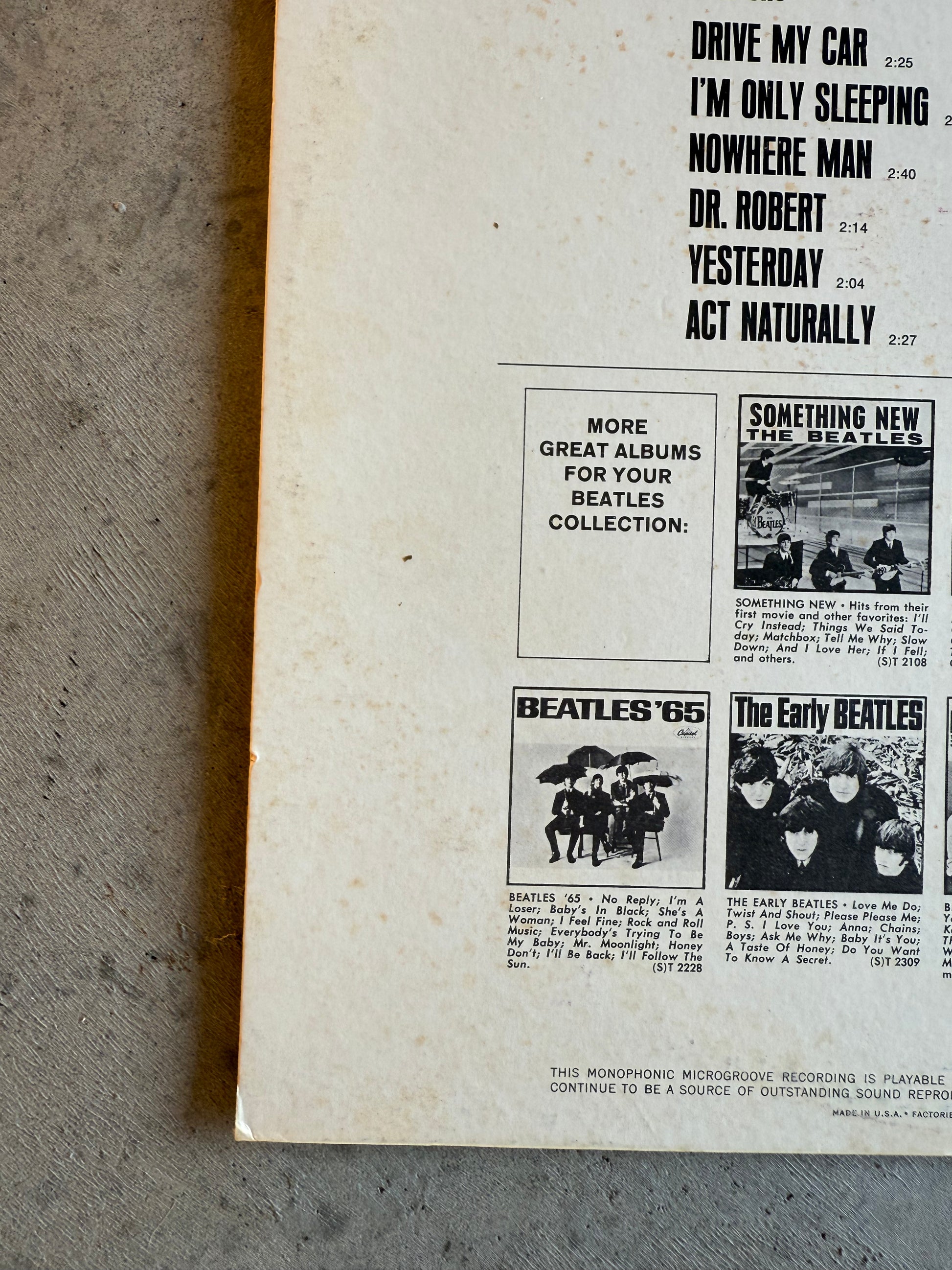 Beatles • Yesterday And Today | Second State Butcher Cover RARE