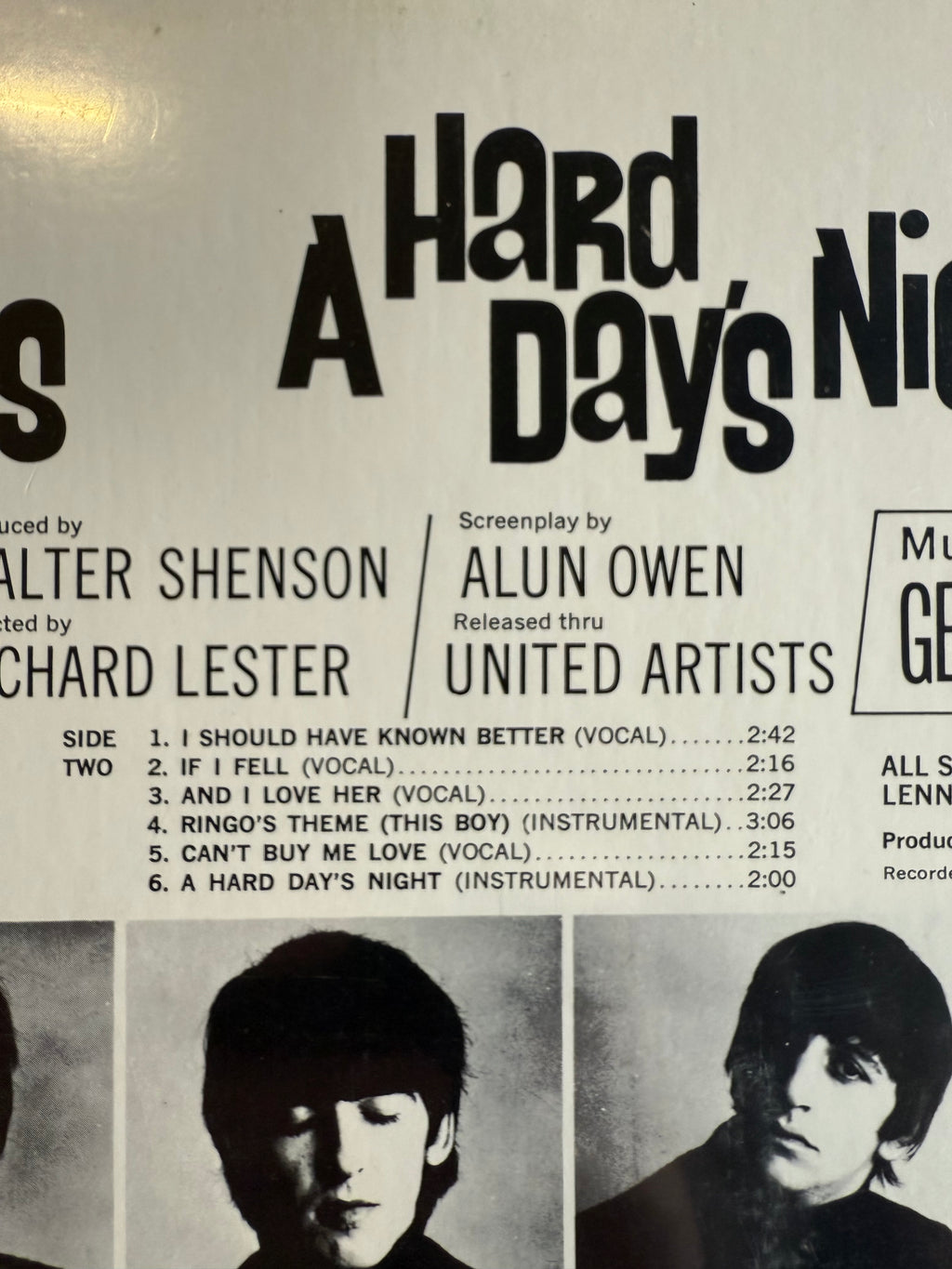 The Beatles • A Hard Day's Night (Original Motion Picture Sound Track) | Vintage 1980 SEALED LP